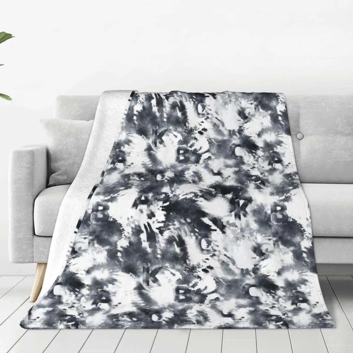 

Dye Ink Blanket Cover Ink, text, tie-dye, abstraction Plush Throw Blankets Summer Air Conditioning Ultra-Soft Warm Bedspread