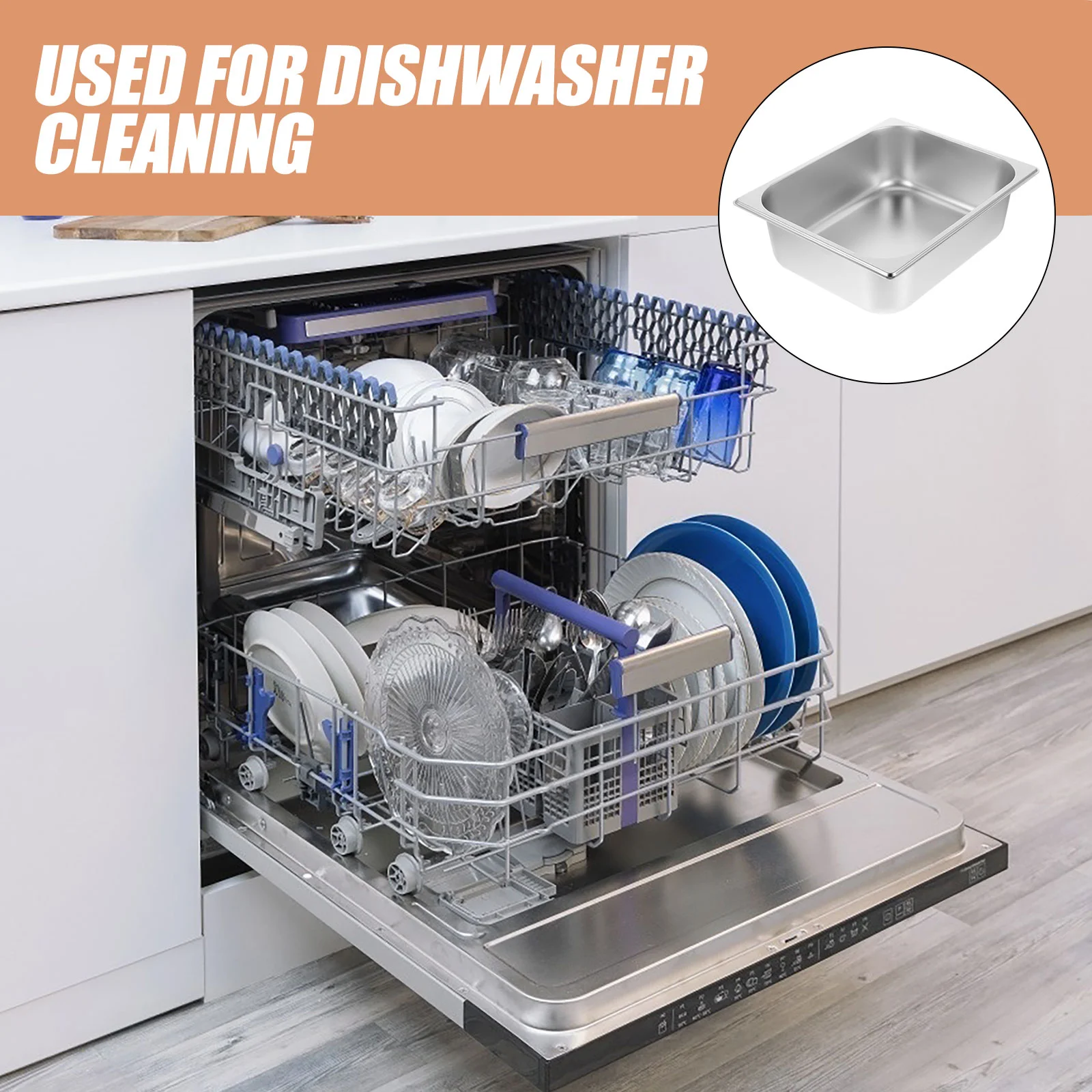 Поднос из нержавеющей стали для столовых приборов