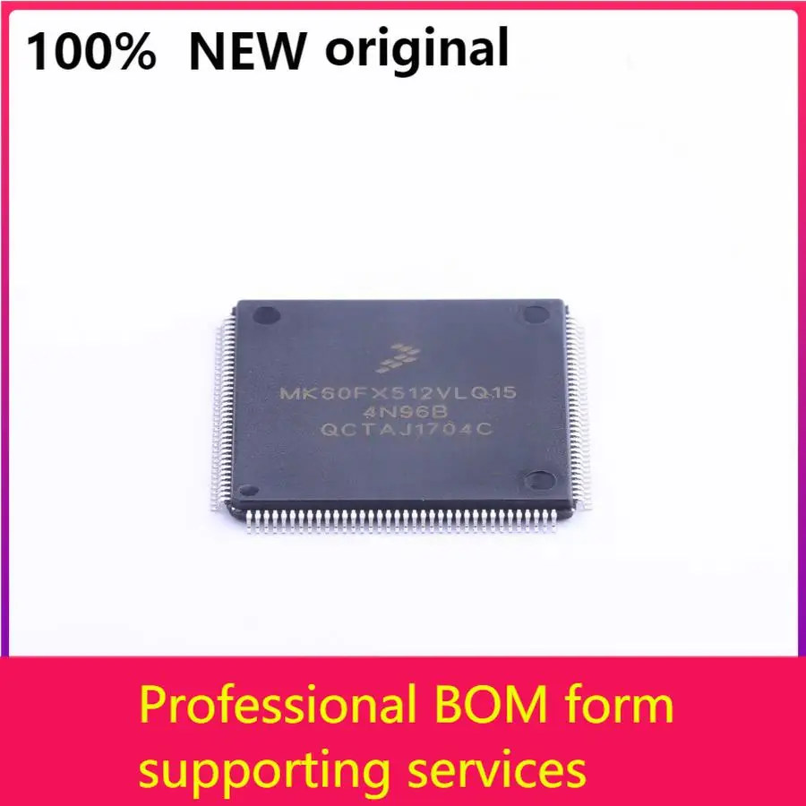 

MCU 32-bit ARM Cortex M4 RISC 512KB Flash 3.3V Automotive 144-Pin LQFP Tray MK60FX512VLQ15 100% original
