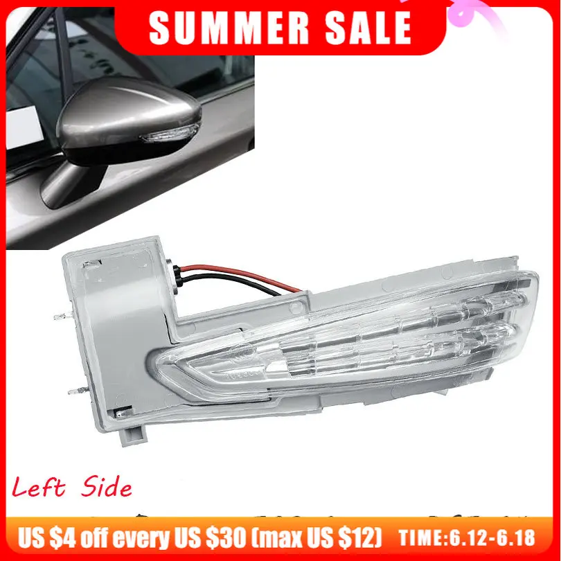 

Car Wing Mirror Indicator light Left Side Repeater lamp For Peugeot 508 Citroen DS5 C4 6325J4