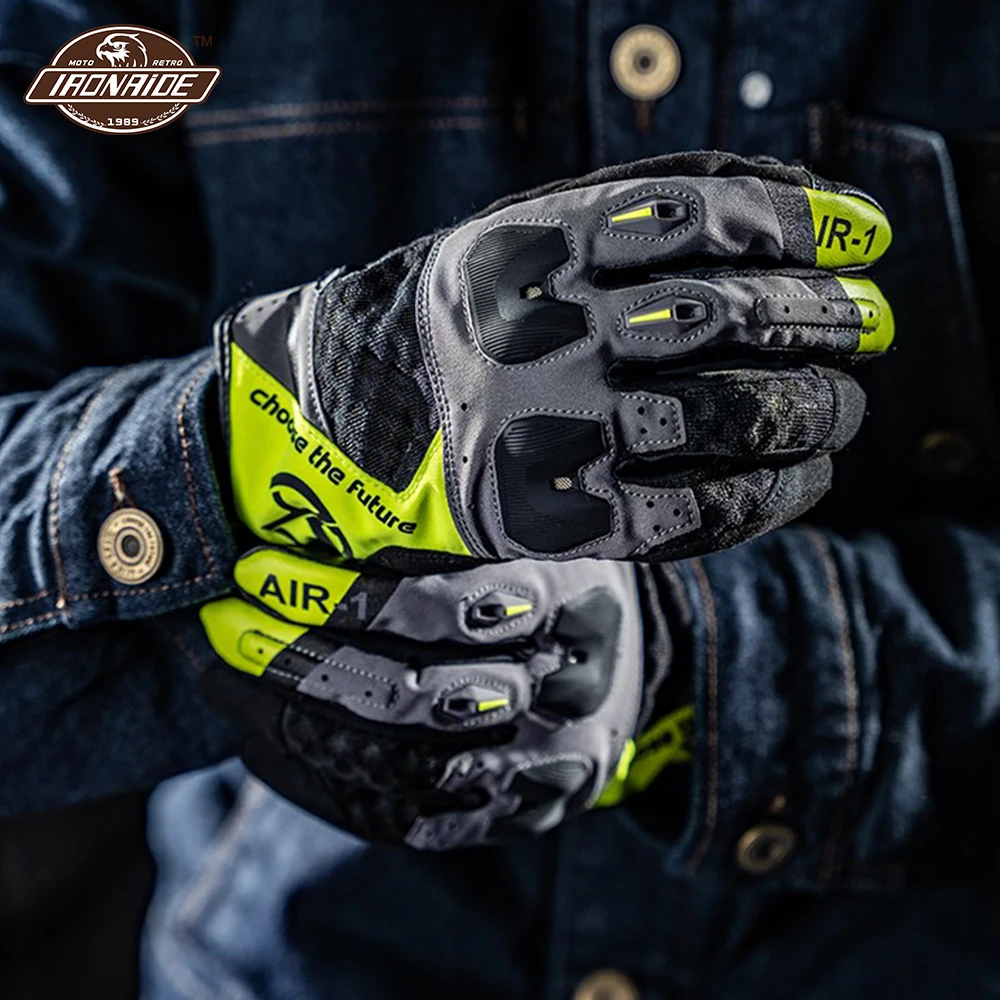 

4 Seasons Anti-drop Motorcycle Accessories For Men Touch Screen Motocross Glove Outdoor Riding Wear-resistant Motorcycle Gloves