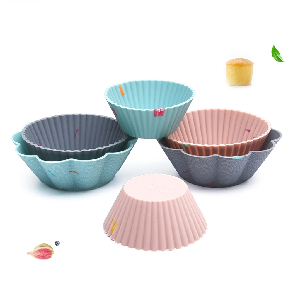

Silicone cake mold set of 6 muffin cups DIY handmade cake cups set baking tools