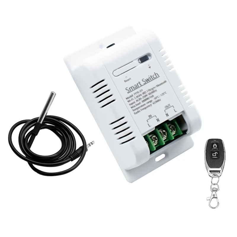 

Tuya Wifi Smart Temperature Switch Intelligent Monitoring Switch Temperature Control Switch 16A 3000W