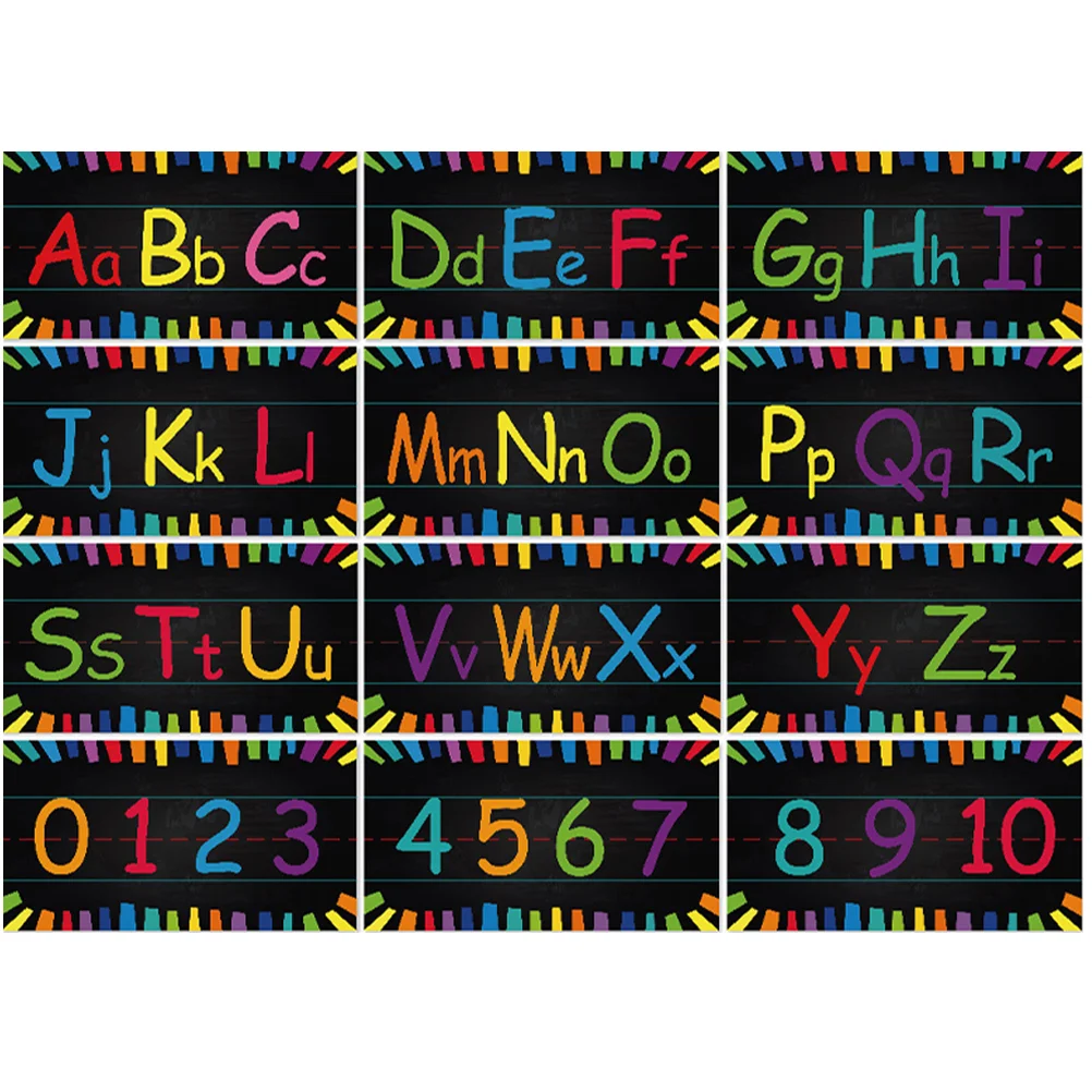 

Буквенно-цифровой постер с изысканными цифрами, наклейка на стену с буквами алфавита, декоративные детские бумажные компактные наклейки для малышей