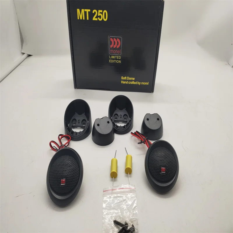 Free Shipping 5 Sets Morel MT 250 Soft Dome Hand Crafted By Morel Car Speaker Tweeter Car Audio Speaker Tweeter MADE IN ISRAEL