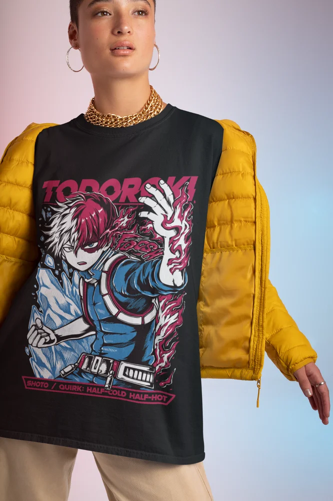 Фото Футболка Shoto Todaraki, футболка Boku No Hero Академия Dabi, подарок на любой день №4