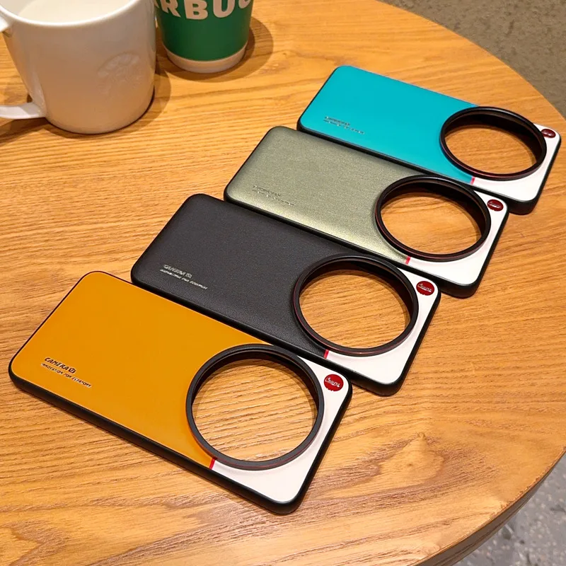 Чехол для Xiaomi 15, 14, 13, 12S, ультраконтрастный цвет, матовая кожа, защита объектива, мягкая ручка для телефона, задняя крышка (art.: 3920cdcf64a74) - 3920cdcf64a74