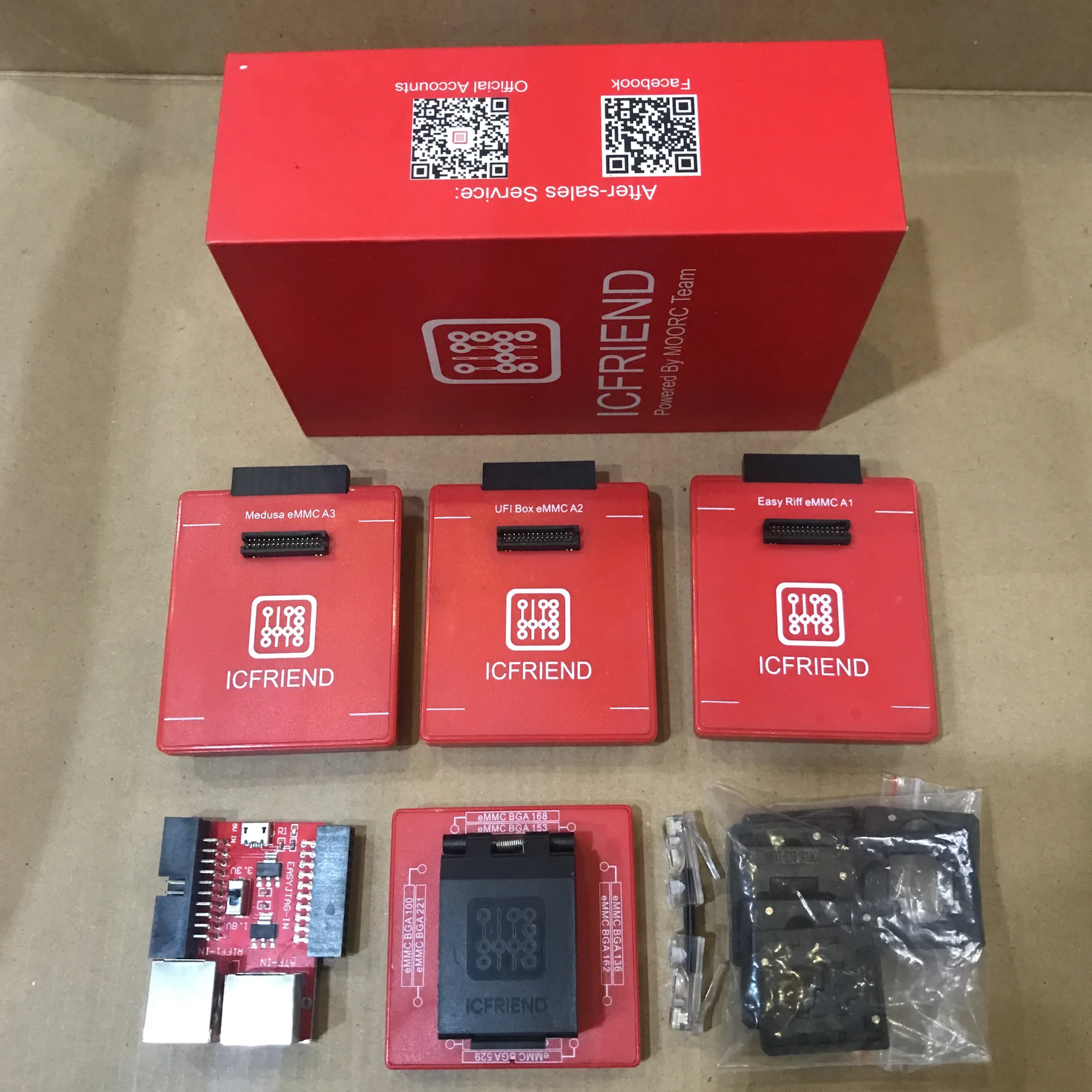MOORC icfriend / emate x E MATE PRO BOX EMMC BGA 13 в 1 поддержка 100/221/529/254/136/162/168/153