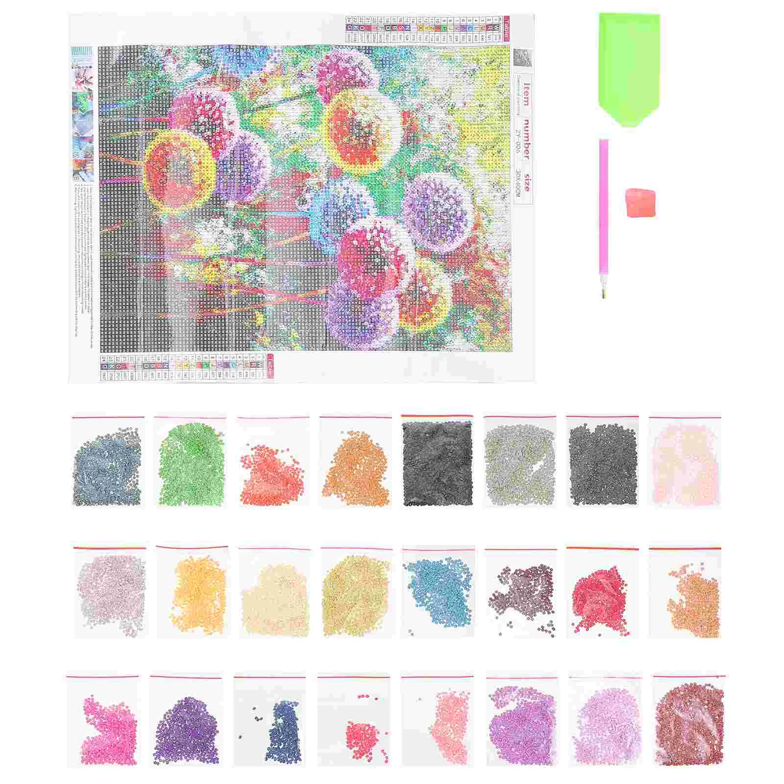 

1 Set of Indoor Hanging Decor Dandelion Diamond Picture Wall Painting