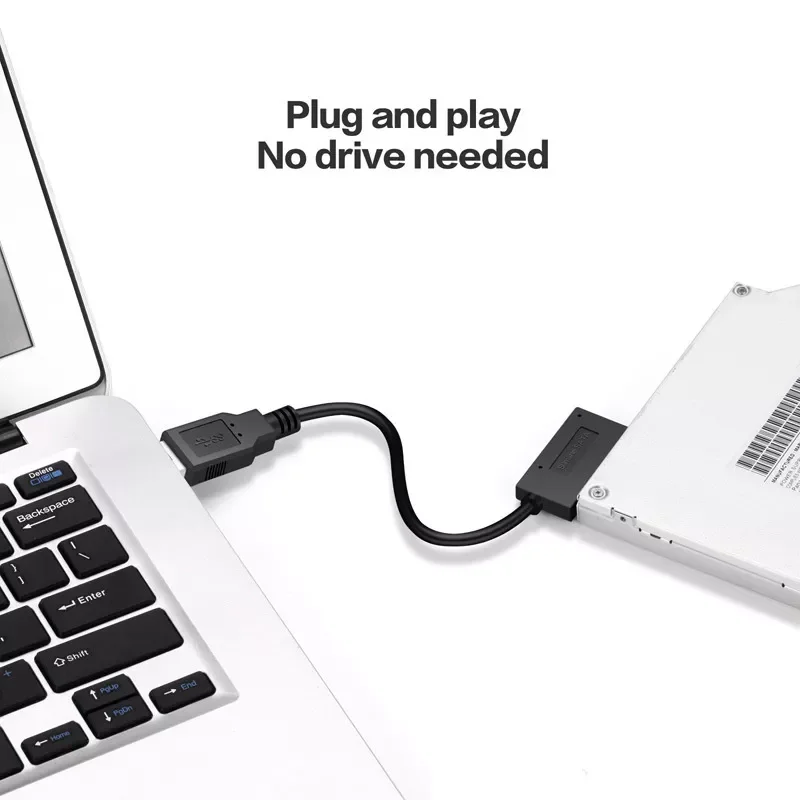 Кабель-Переходник USB 2 0 для Mini Sata II 7 + 6 13Pin ноутбука DVD/CD ROM Slim Line Drive - купить по