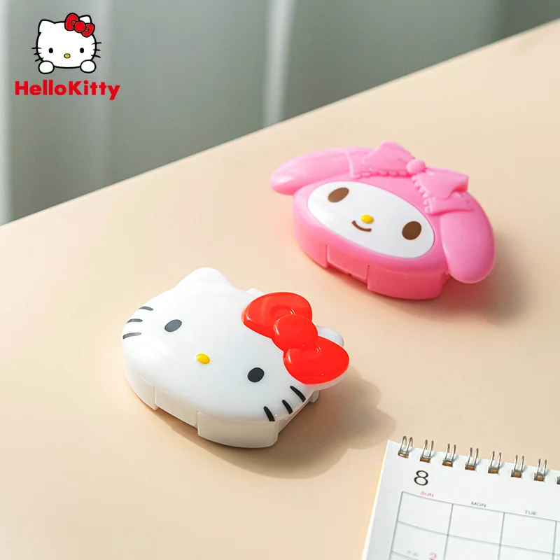 Kawaii Sanriod Mymelody Hellokittys Милая мультяшная маленькая коробка для таблеток портативная