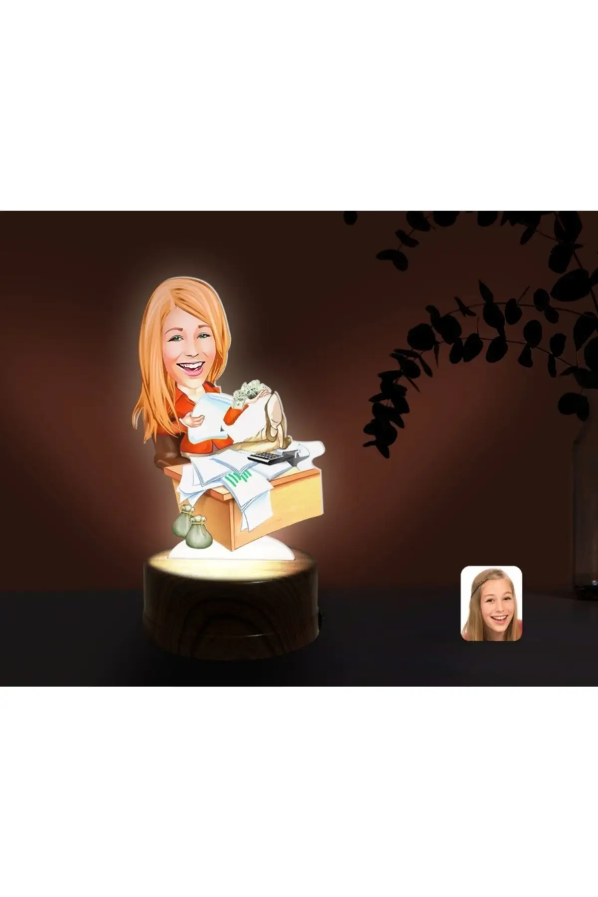 

Персонализированный женский температурный декоративный 3d безделушки, светодиодный ночник, ночная лампа, ночник-1