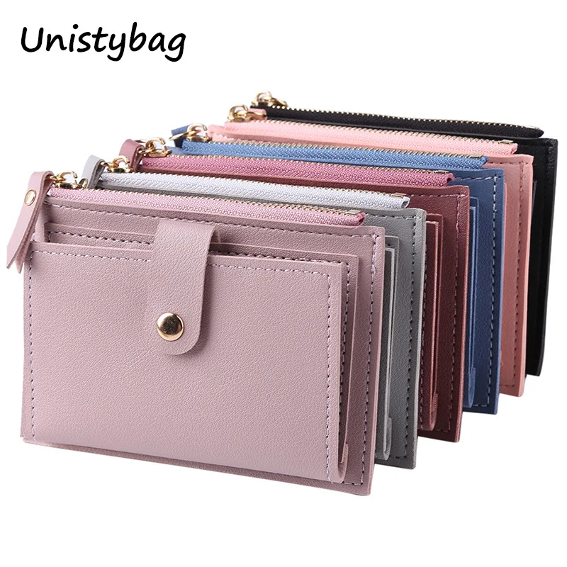 

Unistybag Wallets for Women Luxury Designer Wallet Fashion Purses Solid Cute Small Wallet PU Girl Clutch Purse