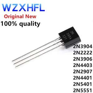 100Pcs 2N3904 2N3906 2N4403 2N2907 2N4401 2N2222 PN2222 2N5401 2N5551 2N5088 2N5089 2N5087 2N4402 2N7000 TO-92 TO92 transistor