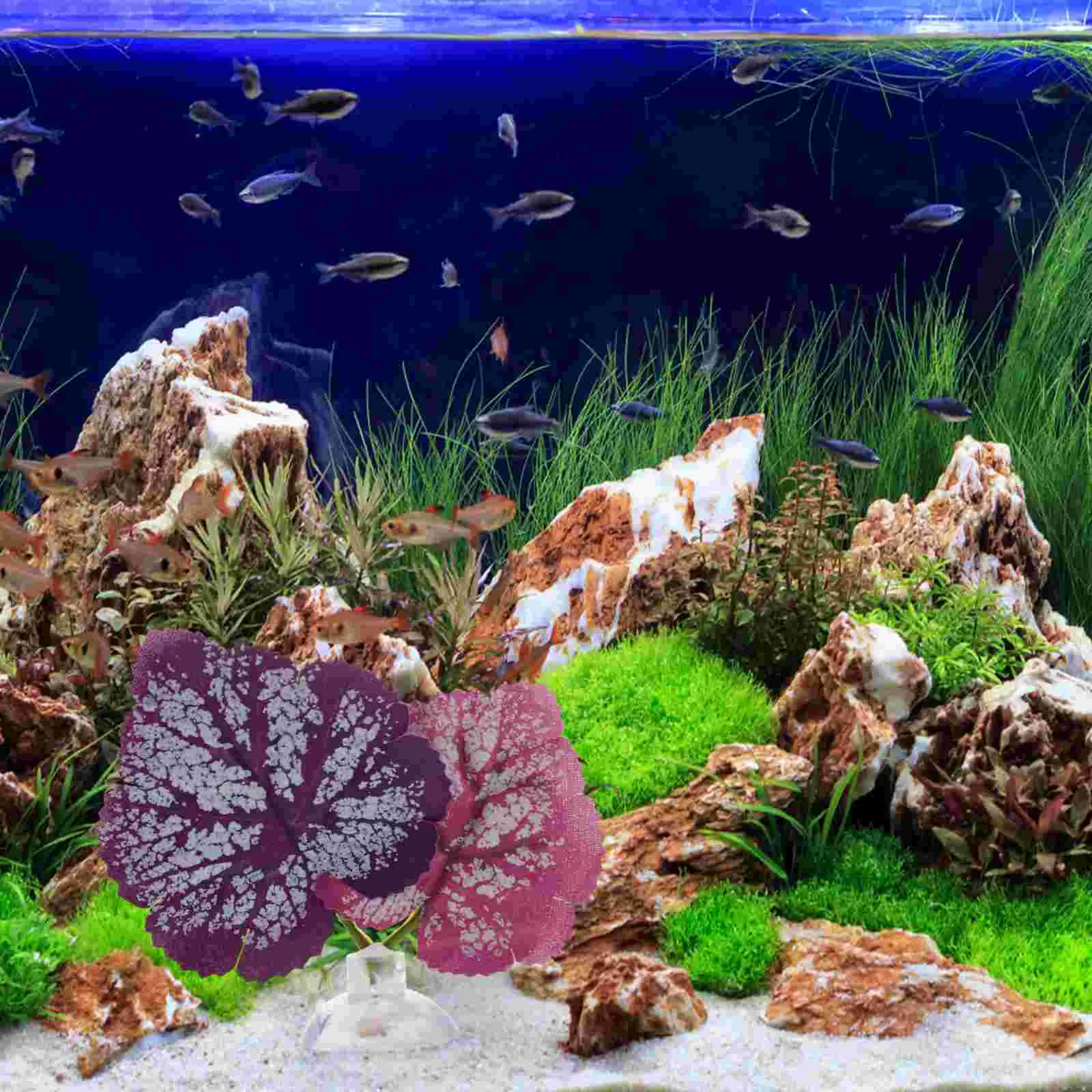 

Leaf Betta Aquarium Hammock Tank Bed Restingbreeding Habitat Accessories Pad Suction Decorationsbeta Toys Decorsilkfake Reptile