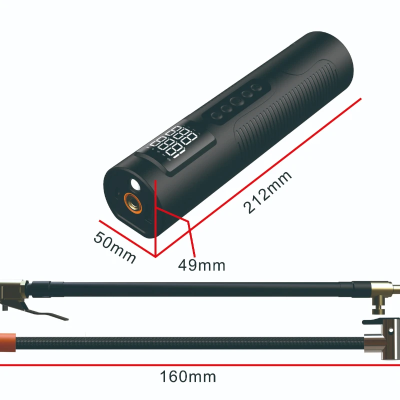 

Portable Cordless Rechargeable Smart With Digital Gauge Car Motorcycle Bike Inflator Automatic Bicycle Air Pump