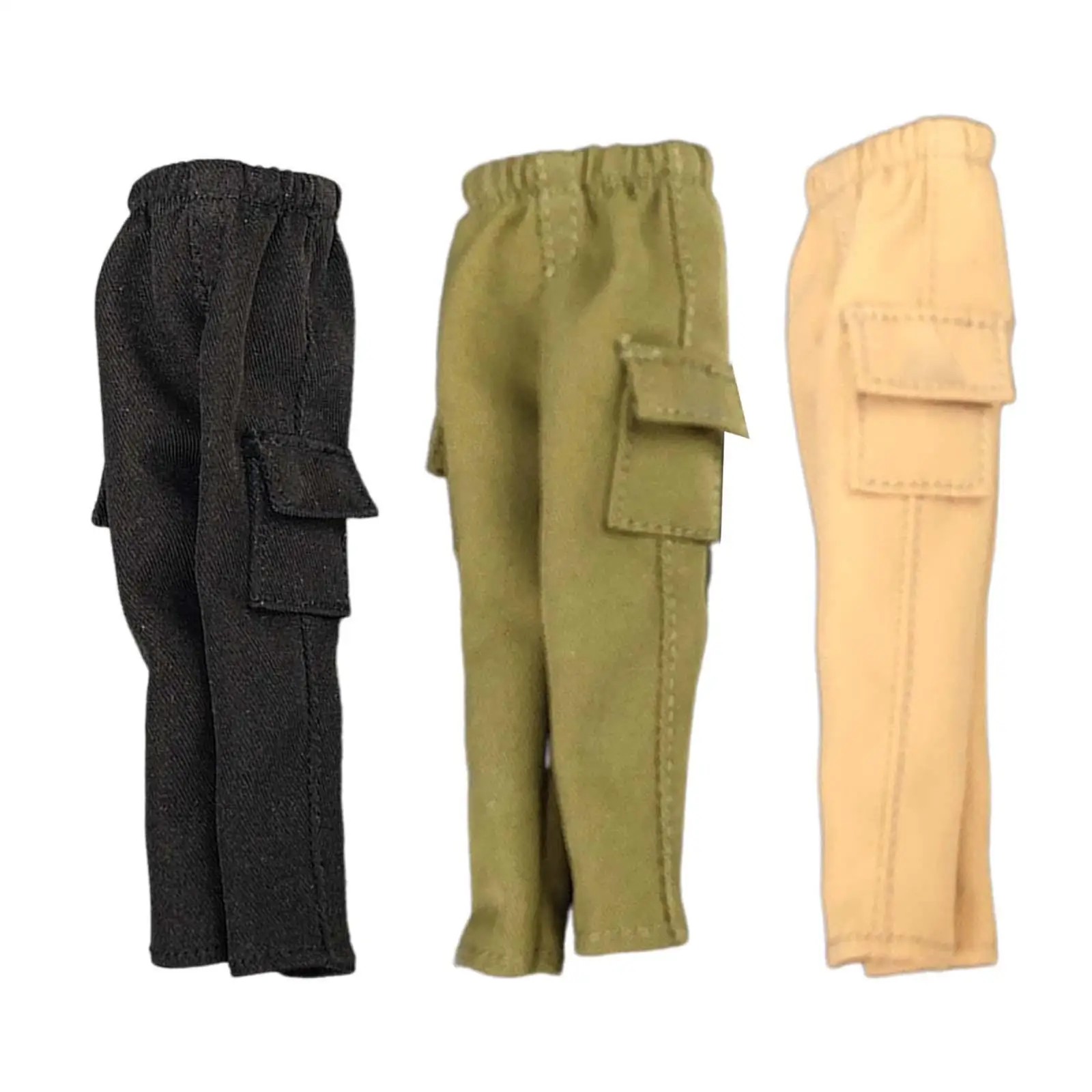 

1/12 Women Casual Pants Handmade Doll Clothes Miniature Clothing Accessory for 6in Doll Model Female Soldiers Figures