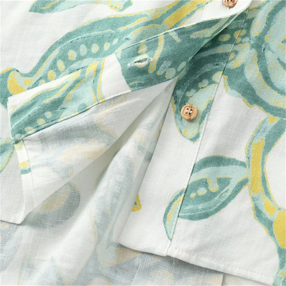 ZAR4 2024 Женская Летняя Льняная Рубашка