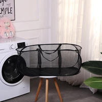 large dirty laundry basket three grid dirty clothes bag portable foldable laundry basket for bathroom laundry organizer 3 colors