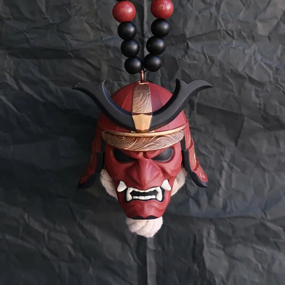 

Samurai Kabuto Helmet Hannya Japanese Oni - Car Rear View Mirror Charm Car accessories Rear View Mirror Pendant Car Decoration