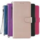 Чехол-бумажник для Samsung Galaxy j6, j4, j2 Core, j3, j5, j7 2017, 2016, A6, A8 Plus, A7, j8 2018, S20 Fe Lite, однотонный