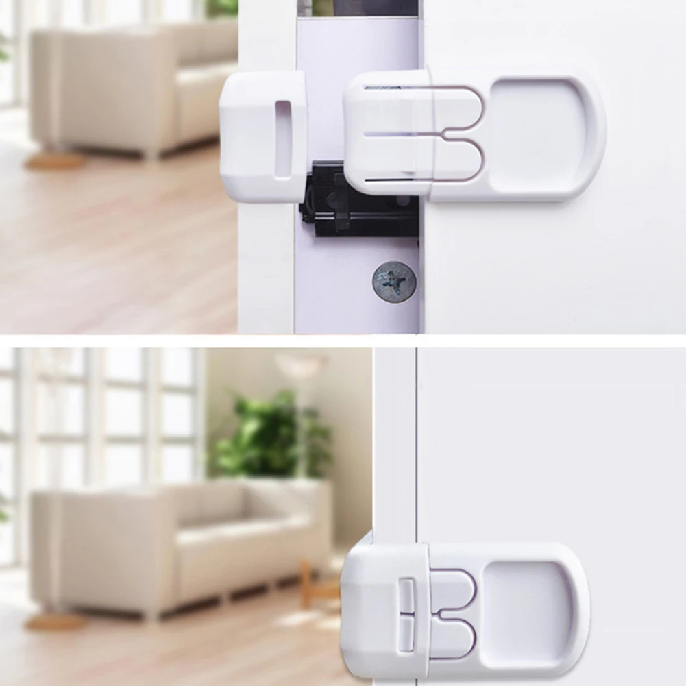 

1pc Baby Safety Locks Protection From Children In Cabinets Boxes Lock Drawer Door Terminator Cabinet Right Angle Corner Lock