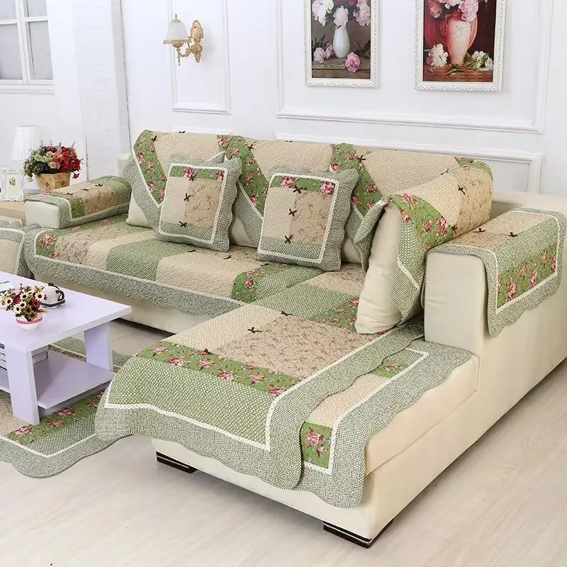 

Хлопковый стеганый чехол для дивана OLOEY