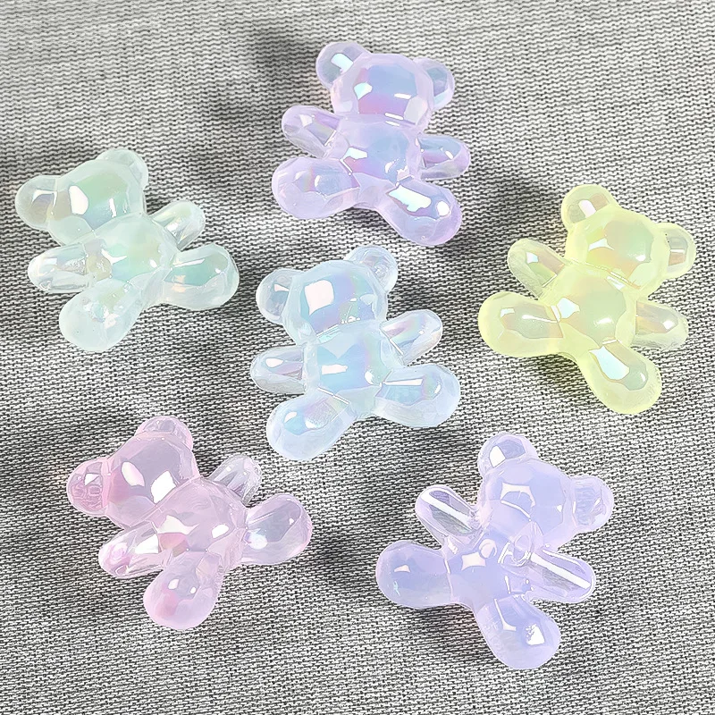 10 шт. 30x31 мм акриловые секционные желейные пузырьки разноцветные