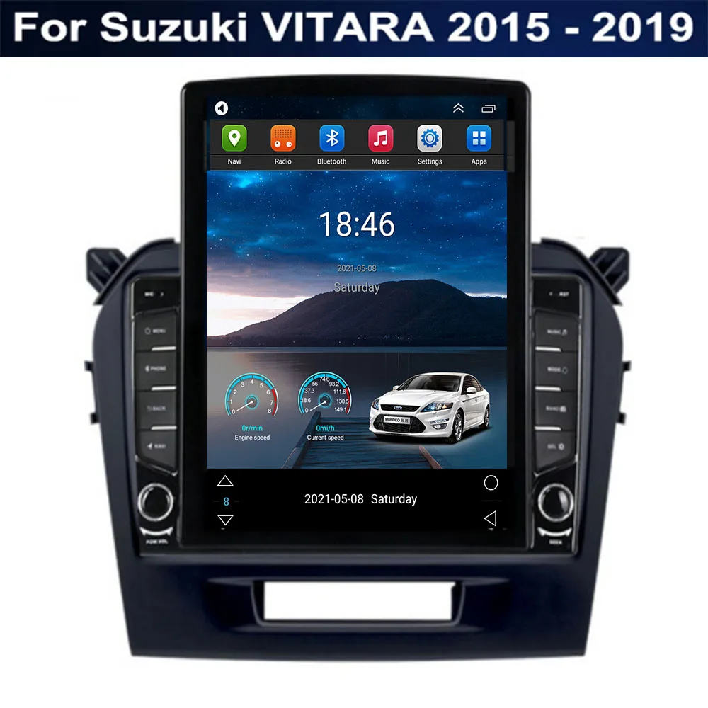 

For Tesla Style 2 Din Android 12 Car Radio For Suzuki VITARA 2015 - 2035 Multimedia Video Player GPS Stereo Carplay RDS Camera