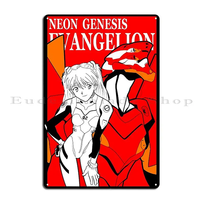 Металлическая табличка Asuka Eva Unit 02