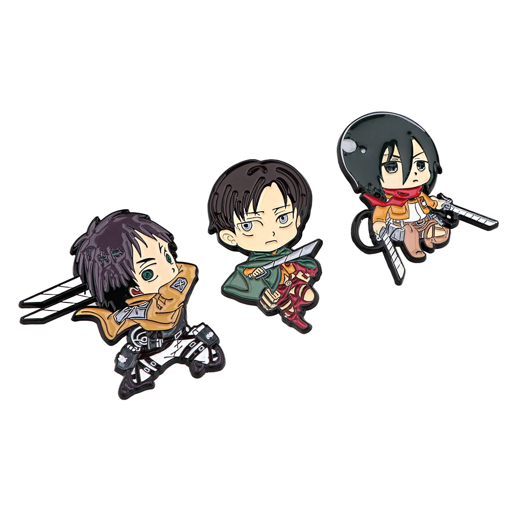 Броши на одежду заколки лацкан значки рюкзаке манга эмалированная заколка милые