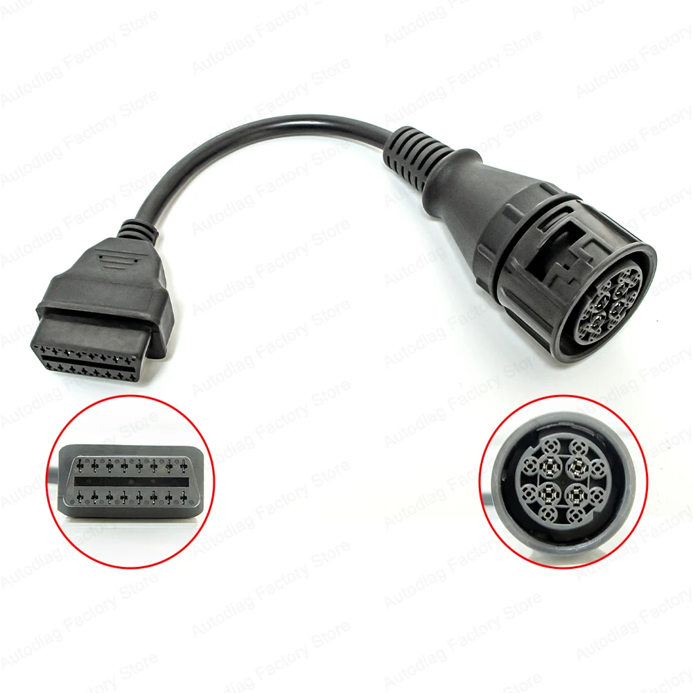 

12Pin к OBD2 для диагностического кабеля грузовика MAN для AUTOCOM, DELPHI, WURTH, ECLIPSE для диагностического адаптера OBD TSPro Troodon Truck