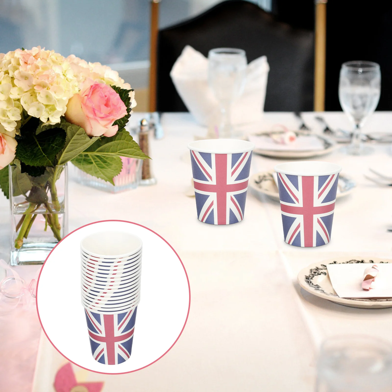 

Cups Union Paper Jack Party Jubilee Flag Platinum Britishsupplies Decorations Tableware Cup Britain Uk Water Disposable Great