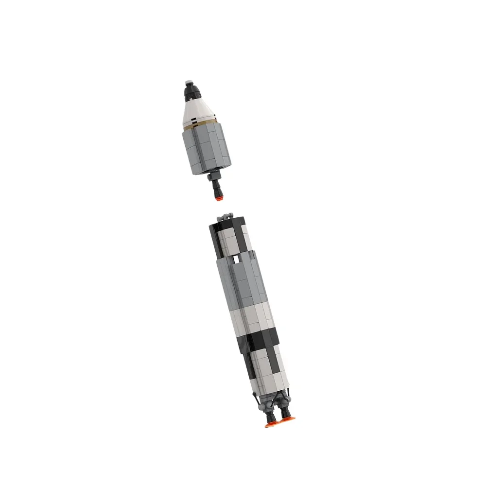 Конструктор MOC Space Series (мерные весы Saturn V) титановые строительные блоки Gemini Rocket