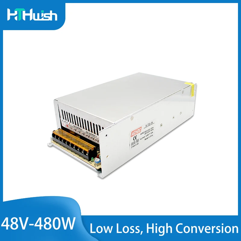 

Power Adapter Lighting Transformer AC 220V To DC 48V Switching Power Supply 10A LED Driver, Suitable for LED Strip