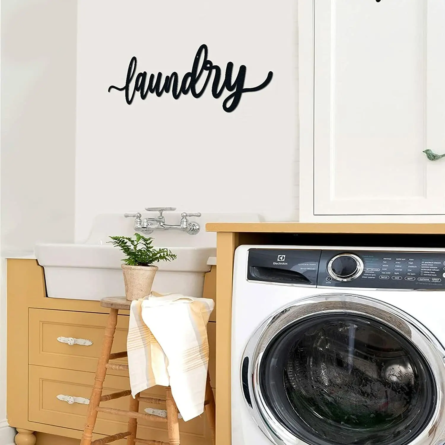 Laundry Room Metal Wall Art Décor Backdrop Decoration Rustic Laundry Room Signs Living Room/Home Decoration images - 6