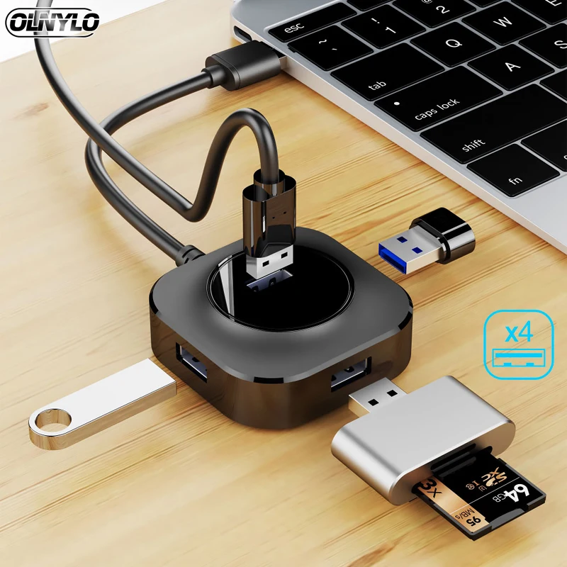

USB 3.0 Hub Splitter 2.0 Multi USB Adapter 4 Ports Mini Multiple 3 Hub USB 3.0 Hub Port USB-Hub Expander For PC Netebook Tablet