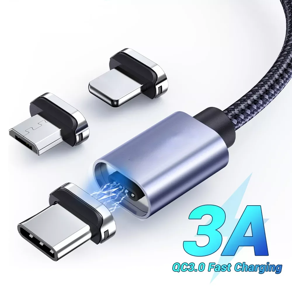 

AM45 USB Fast Charging Micro Type C Magnet Charger Data Charging Wire Mobile Cord
