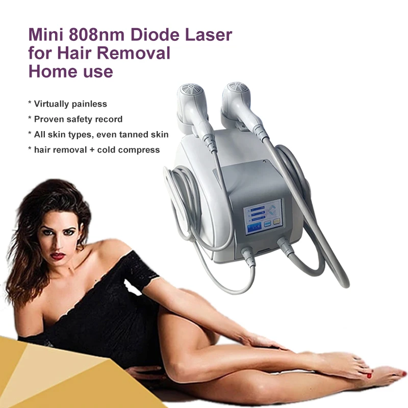 

2023 808nm Diode Laser Ice 2 in 1 Hair Removal Machine Professional Compress Depilation Instrument Skin Care Beauty Device