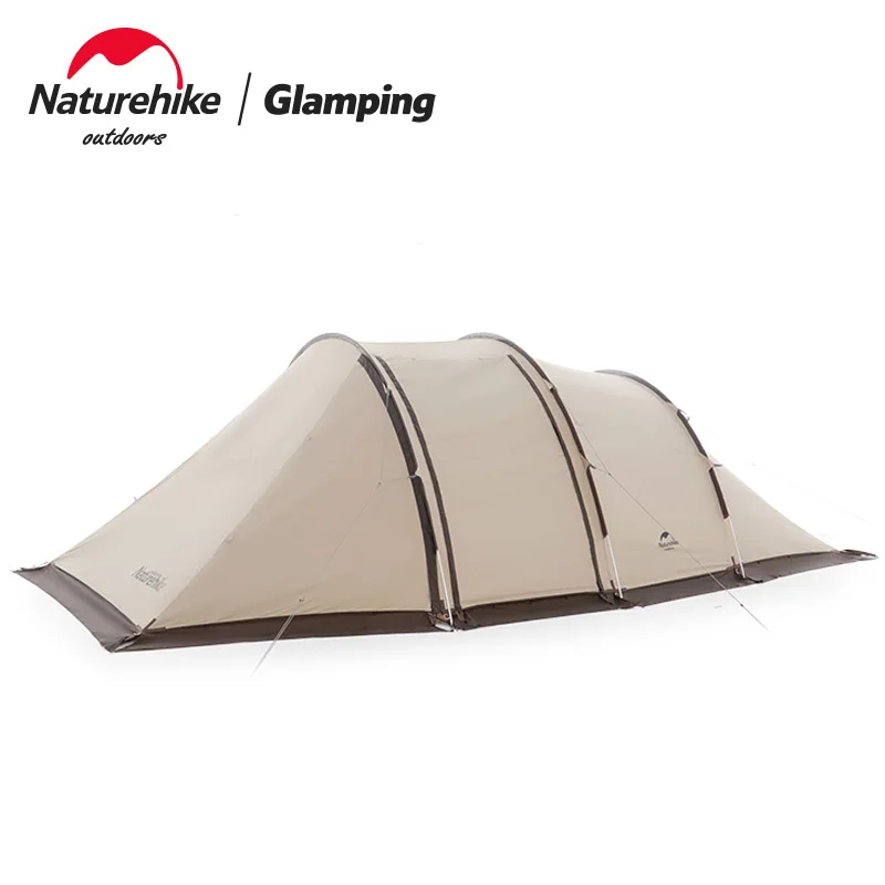 Naturehike Camping Tent Large Area Tent 4-6 Person Tunnel Tent Outdoor Movie Screen Tent Family Travel Tent Waterproof Car Tent