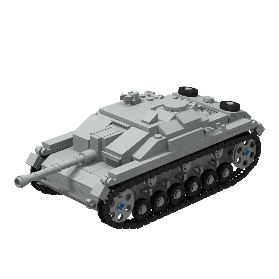 

Military Weapon StuG III Building Blocks Toy Brick Model with 3 Soldiers StuG3 Educational Creative Toys for Children Kids Gifts