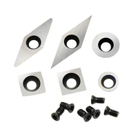 carbide inserts milling cutters set replacement round square diamond for woodturning tools wood turning lathe accessories