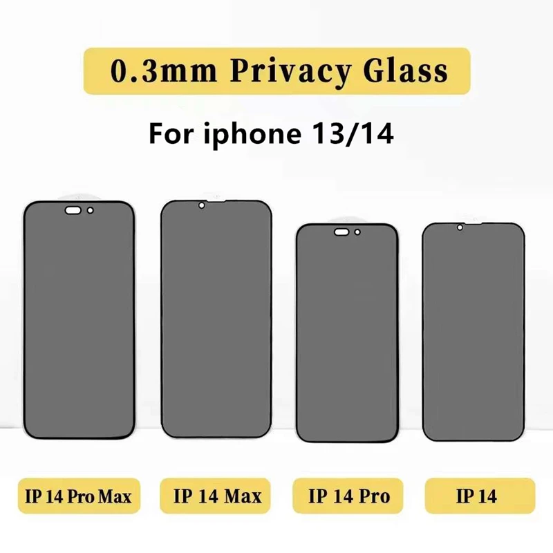 Privacy Glass Anti Glare Screen Protector For iPhone 14 Plus 12 Pro Tempered Glass For iPhone 11 XS MAX XR 13 mini Private Film