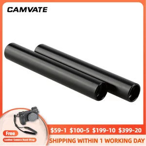 Штатив для камеры CAMVATE, стандартный стержень из алюминиевого сплава 15 мм, резьба M12, длина 3,94 дюйма10 см, для систем поддержки цифровой зеркальной камеры, 2 шт.