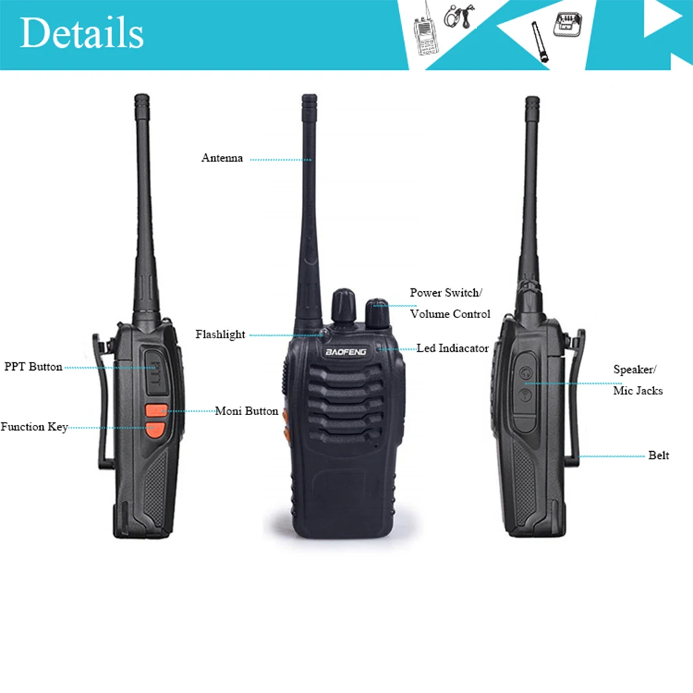 Рисунок 3 - портативная рация UHF 400-470 
