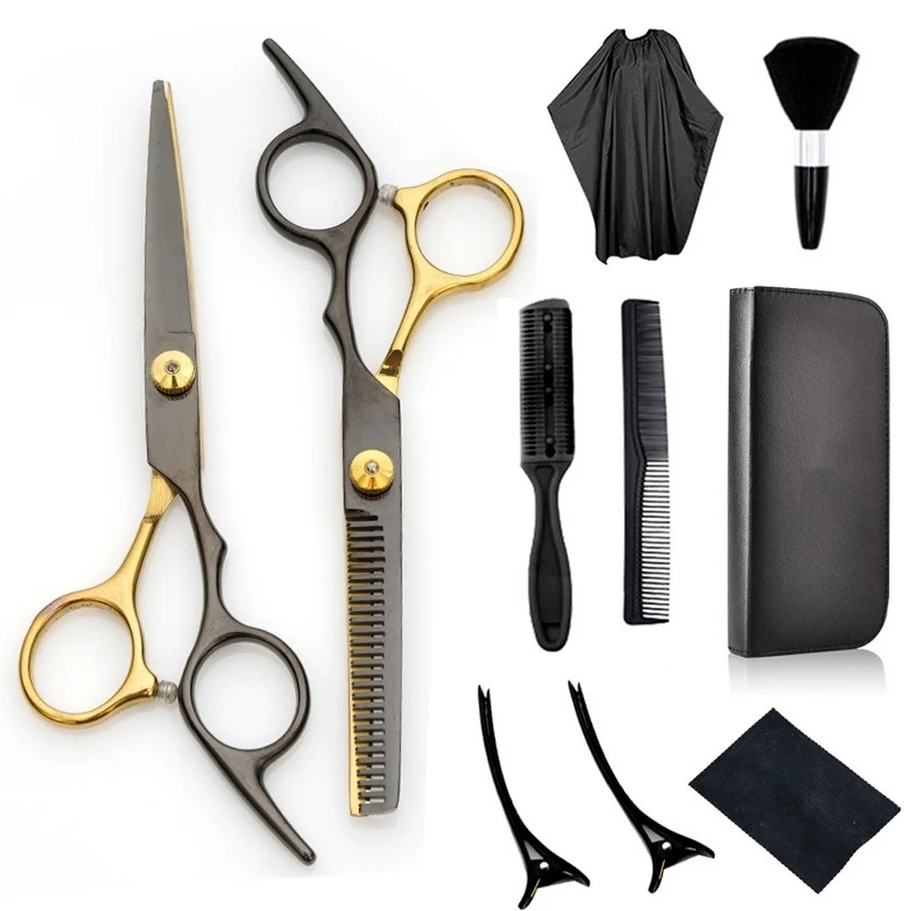 

6 Inch Stainless Steel Hairdressing Scissors Cutting Professional Barber Razor Shear for Men Women Kids Salon