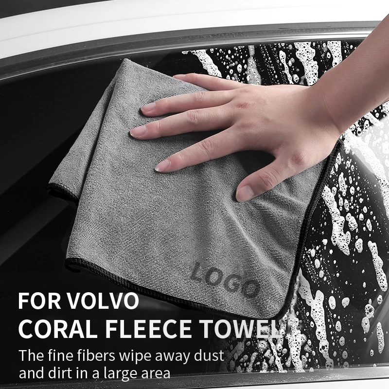 

Car Towel Car Cloth Thickened Towel Soft Detailing Car Wash Towel For Volvo xc60 xc90 v40 v50 s60 v60 v70 c30 xc40 s40 Accessory