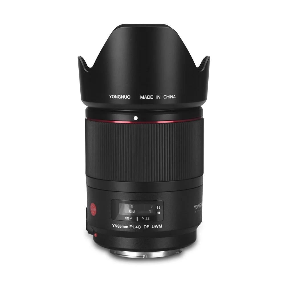 Фото YONGNUO YN35mm F1.4C DF UWM Ультразвуковой волновой двигатель Широкоугольный объектив для камеры Canon 5DII 5D 500D 400D 600D 60D DSLR №2