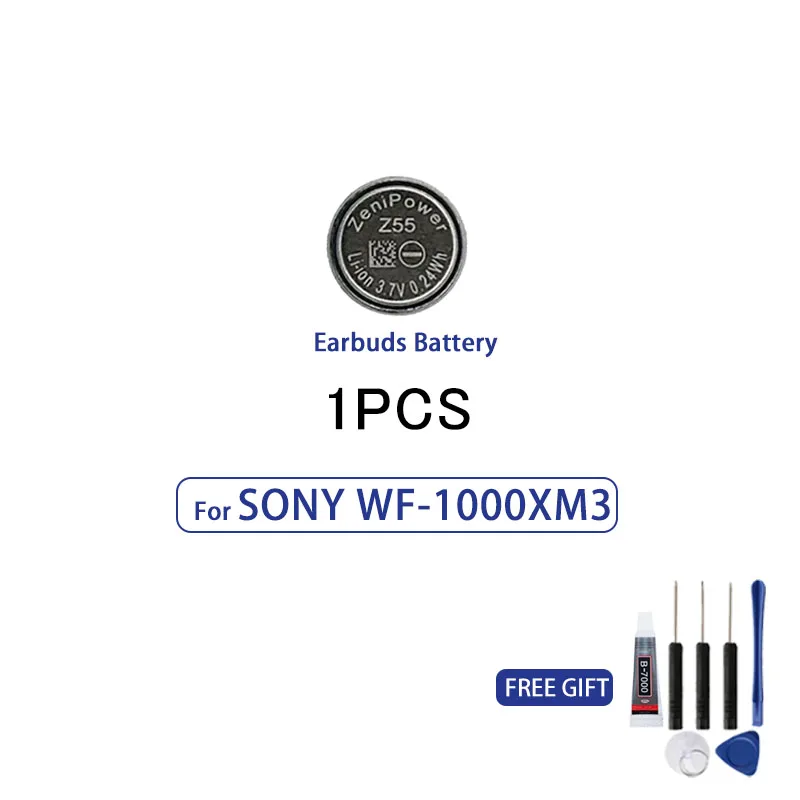 Аккумулятор ZeniPower 3 7 В Z55 для Sony WF-1000XM3 WF-SP900 WF-SP700N WF-1000X TWS