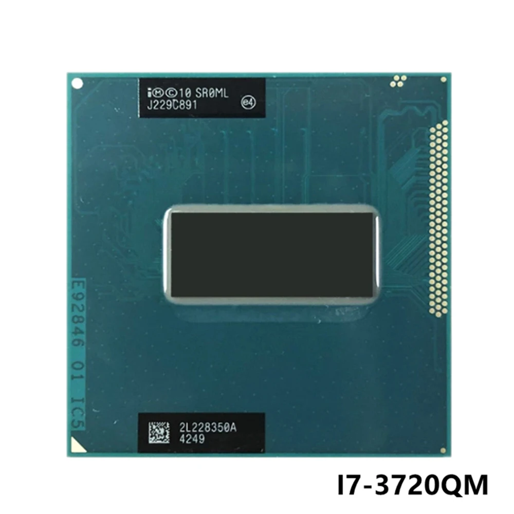 

Intel Core i7-3720QM i7 3720QM SR0ML 2.6 GHz Quad-Core Eight-Thread CPU Processor 6M 45W Socket G2 / rPGA988B
